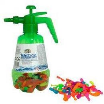 Botella Infladora de Globos de Agua con 100 Balloons + Sistema Rápido de Llenado - Color Verde