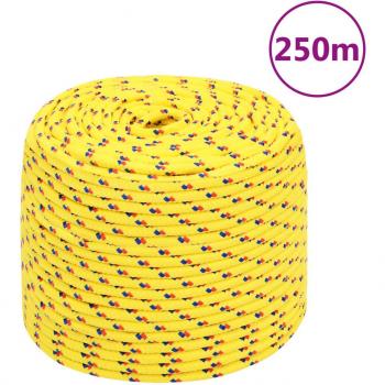 Cuerda de barco polipropileno amarilla 10 mm 250 m