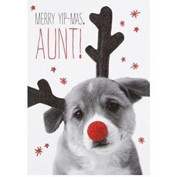 Hallmark – Tarjeta de tía tarjeta de Navidad – tamaño mediano