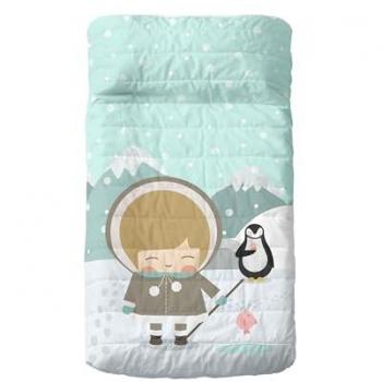 Colcha Cuna Multicolor 100x130 cm Esquimal 100% Algodón Exterior 100% Poliéster Relleno Calidad 150