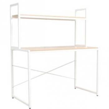 Escritorio Kompu - Blanco - Escritorio moderno, superficie blanca, diseño minimalista, dimensiones compactas, ideal para espacios reducidos