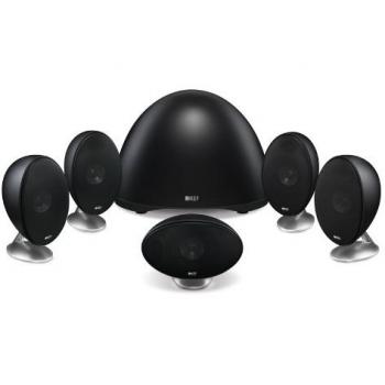 KEF E305 - Sistema de audio 5.1, color negro