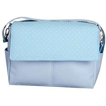 Babyline Plumeti - Bolso de piel, unisex, color celeste