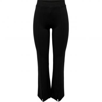 Pantalón Flared Jdy Pretty Slit Color Negro - Cómodo y Ligero con Abertura Delantera en Bajo