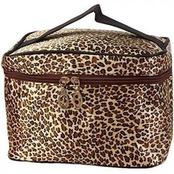 Oyedens Piel De Leopardo Bolsas De CosméTicos Mujeres Del Recorrido Del Bolso Del Maquillaje Del Maquillaje Bolsas Neceser Para Maquillaje Organizador Bolso