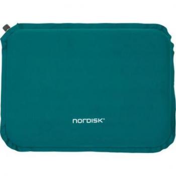 Cojín Nordisk Alden 5.0 (Reflective Pond/Sandshell) - Almohada verde azulado, suave, ligera, con propiedades reflectantes y diseño ergonómico
