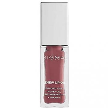 Sigma Beauty Renew Lip Oil - All Heart, 5.2 g, Nourishing, Non-Sticky Lip Oil with Moisture and Shine, Paraben Free