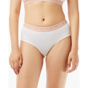 Braguitas Lacoste para mujer en color blanco - Culotte de la marca Lacoste