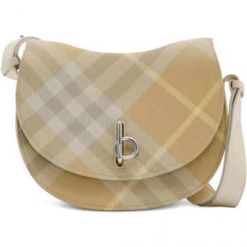 Burberry Women's Vintage Check Wool Rocking Horse Bag in Beige | Size: ONE SIZE