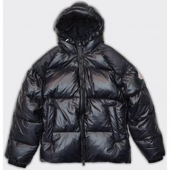 Shiny Black Puffer Jacket for Men - Quilted Duck Down, Size 2XL