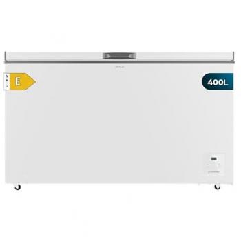 Congelador Horizontal Cecotec Bolero CoolMarket 400L E Blanco con Compresor Inverter Plus, Bajo Consumo y Función Convertible a Frigorífico