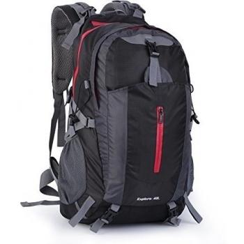 OUTAD Aotu Mochila de Senderismo Impermeable Ergonómica 40L para Viajes Excursiones Acampadas