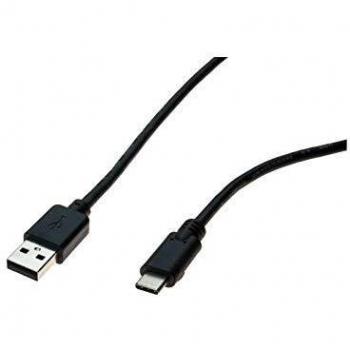 Cable USB 2.0 Tipo A a Tipo C 1m Negro