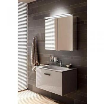 Armario Espejo Keuco Royal L1 65 cm con Iluminación LED, 2 Puertas, Anodizado Plateado, Dimensiones: 650x742x150 mm