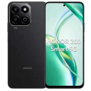 Honor 200 Smart 5G Negro, 256 GB, Doble SIM, Resistente a caídas