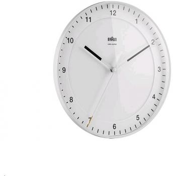 Braun BC 17 Reloj mecánico Blanco con Mecanismo silencioso y segundero Flotante