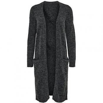 ONLY onlNEW HAYLEY L/S LONG CARDIGAN KNT NOOS, chaqueta punto Mujer, Gris