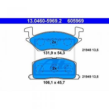Kit de pastillas de freno ATE 13.0460-5969.2 para Toyota, juego de frenos a disco delantero