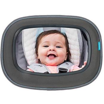 Brica by Munchkin Espejo de coche Baby In-Sight, reflejo superior y amplio ángulo de visión del bebé