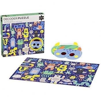 PETIT COLLAGE- Monster Jam Decoder Puzzle descifrador, Multicolor