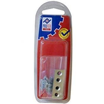 PROFER TOP - Placa Recta Union Zn Bl.4 Pzs Profer Top 40X15 Mm