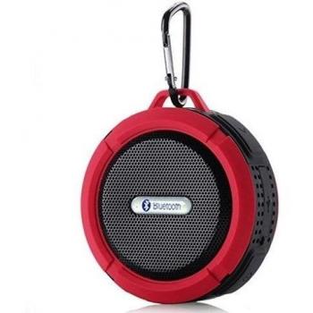 MP power @ Rojo Bluetooth estéreo bajo V + A2DP CICS 3.0 recargable IP65 altavoz impermeable inalámbrica 5W con ventosa. Construido en manos libres micrófono para Smartphone , todos los PDA, Tablet PC, iPad, Mac Aire, MP3 jugadores, PCs, ordenadores po