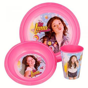 Conjunto de Plato, Vaso y Cuenco Soy Luna Disney - 3 Piezas