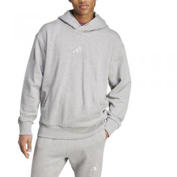 Adidas ALL SZN French Terry Loose Fit Hoodie for Men - Medium Grey Heather