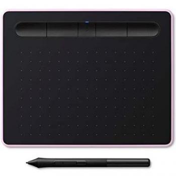 Wacom Intuos S con Bluetooth, tableta gráfica inalámbrica para pintar, esbozar y retocar fotografías con 5 versiones de software creativo para descargar, color rosa