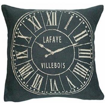 Elegante funda de almohada, almohada decorativa 45 x 45 cm time para cuadro de punto de cushion