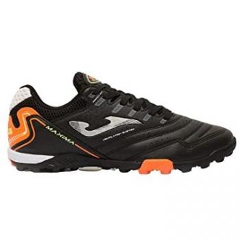 Botas de fútbol Joma Maxima 23 TF, moqueta, color negro y naranja, talla 40