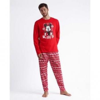 Pijama Manga Larga Mickey Christmas para Hombre - Disney