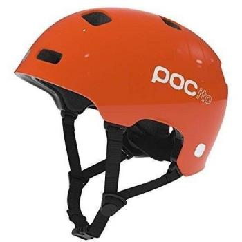 POC POCito Crane - Casco MTB para niños, color naranja, talla XS-S