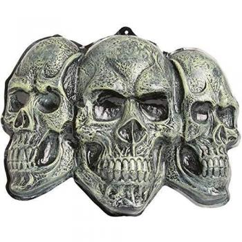 Lámpara Plafón Decorativa con Diseño de Tres Calaveras, 53 cm