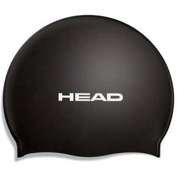 Head Cap Silicone Flat Single Color Pearl - Gorro de Buceo Unisex, Color Negro