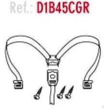 Shad D1B45CGR Recambios Gomas Interior de Baúl Sh45, Negro