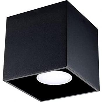 Aplique de Techo Quad 1 GU10 Aluminio Negro