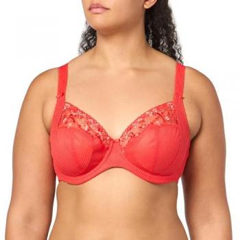 Elomi Women's Charley Side Support Underwire Plunge Bra - Salsa Red - Size 38F