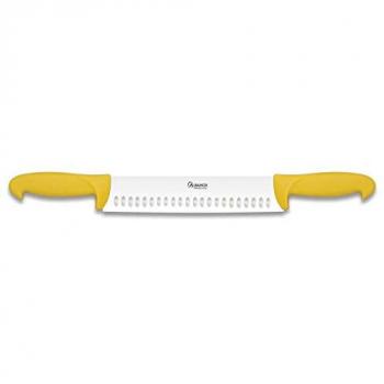 Albainox 17279 - Cuchillo queso puño doble, 25 cm, Amarillo