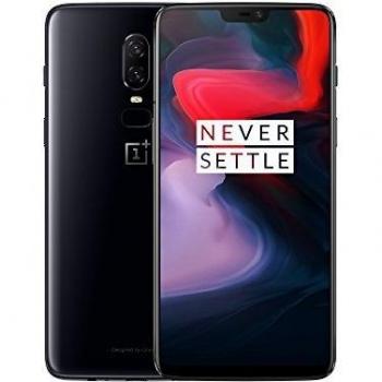OnePlus 6 Smartphone desbloqueado 4G , Pantalla 6,28  - 6 Go RAM - 64 Go stockage - Double SIM - Android, Mirror Black , Auriculares no incluidos