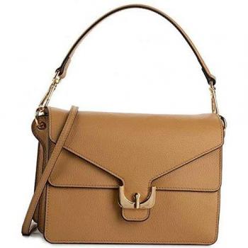Bolso mujer ámbar suave piel becerro Camel Talla única