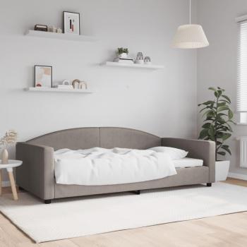 Sofá cama tela gris taupe 100x200 cm sin colchón vidaXL