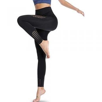 Amazon Brand – Eono Leggings Mujer Push Up Deporte Pantalones Yoga Mallas Cintura Alta sin Costuras X-Large - Negro
