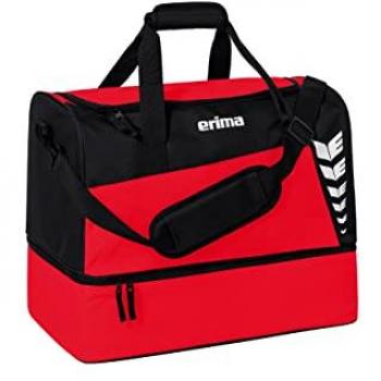 Erima Six Wings Sports Bag with Bottom Compartment 60L Unisex Red