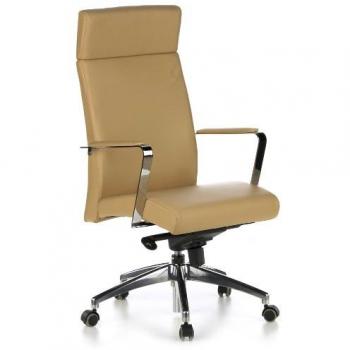 hjh OFFICE 600220 BAROLO 20 - Silla de oficina, piel de color beige