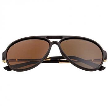 Simplify Spencer Unisex Brown Polarized Metal Sunglasses