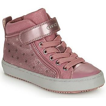 Geox Kalispera Girl Sneakers - Dark Pink Athletic Shoes for Kids