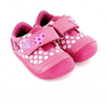 Zapato de nina preandante en piel rosa lea lelo