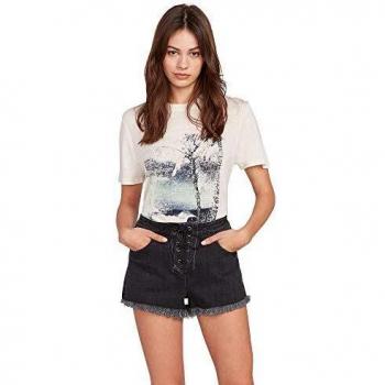 Volcom BF Goals Short Pantalón Corto, Mujer, Vintage Black, 26