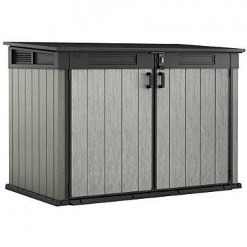 Keter - Cobertizo de jardín exterior Duotech Grande Store, Color gris
